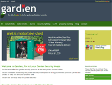 Tablet Screenshot of garden-security.co.uk